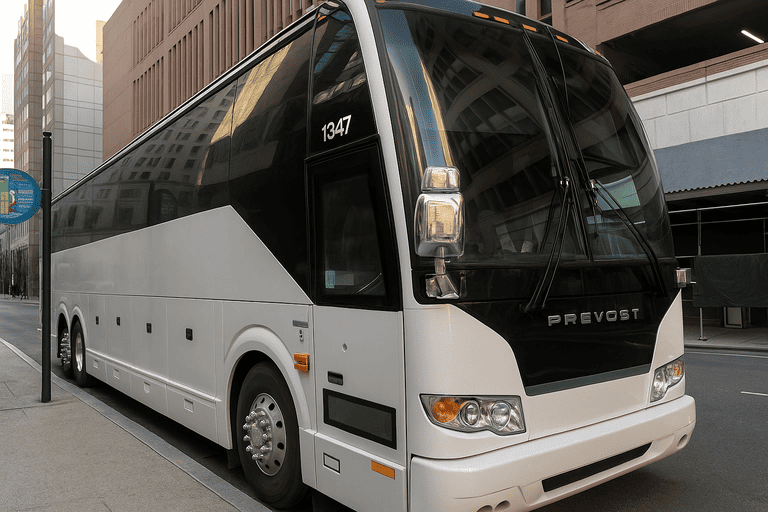 a Charter Bus Rental Passaic coach bus